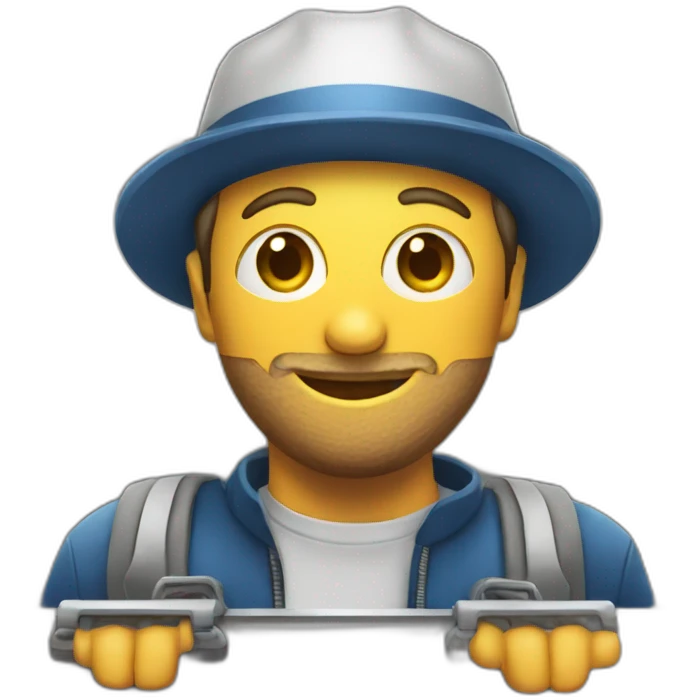 Personne qui photographie un train emoji