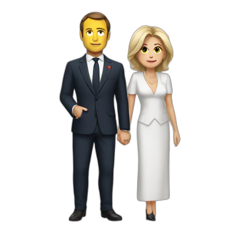 Macron sur Brigitte emoji