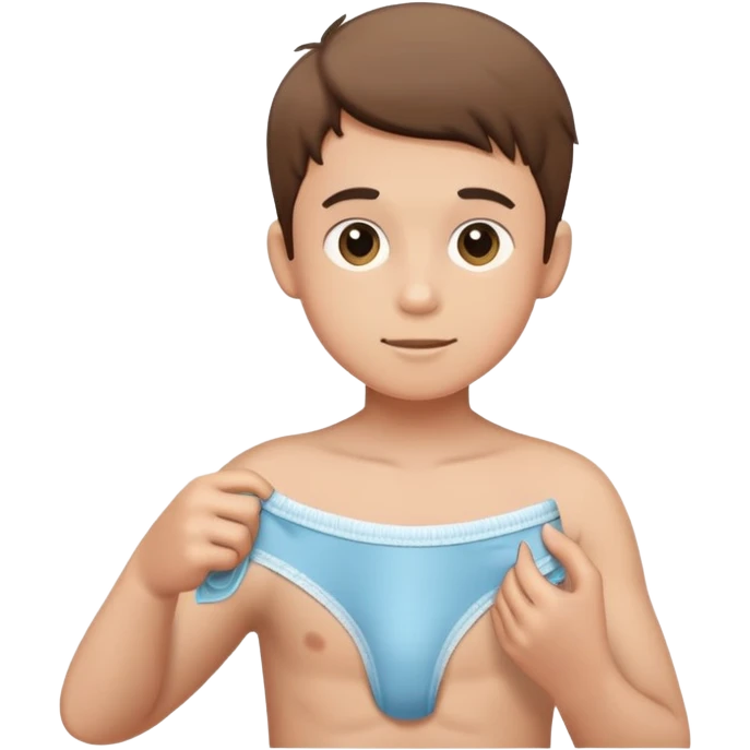 boy holding underwear  emoji