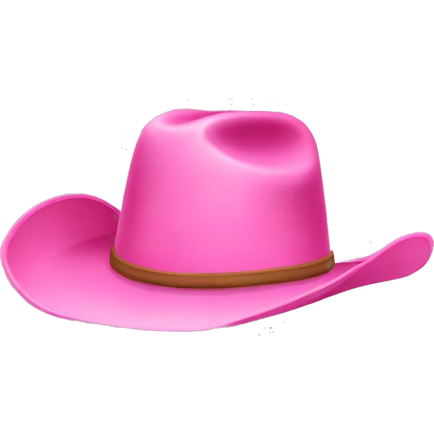 Plain pink cowboy hat emoji