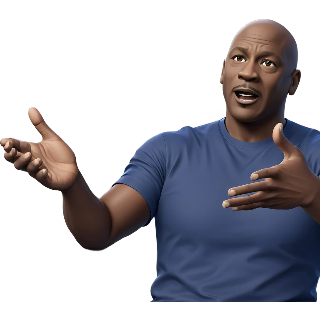 bald male in blue shirt emoji