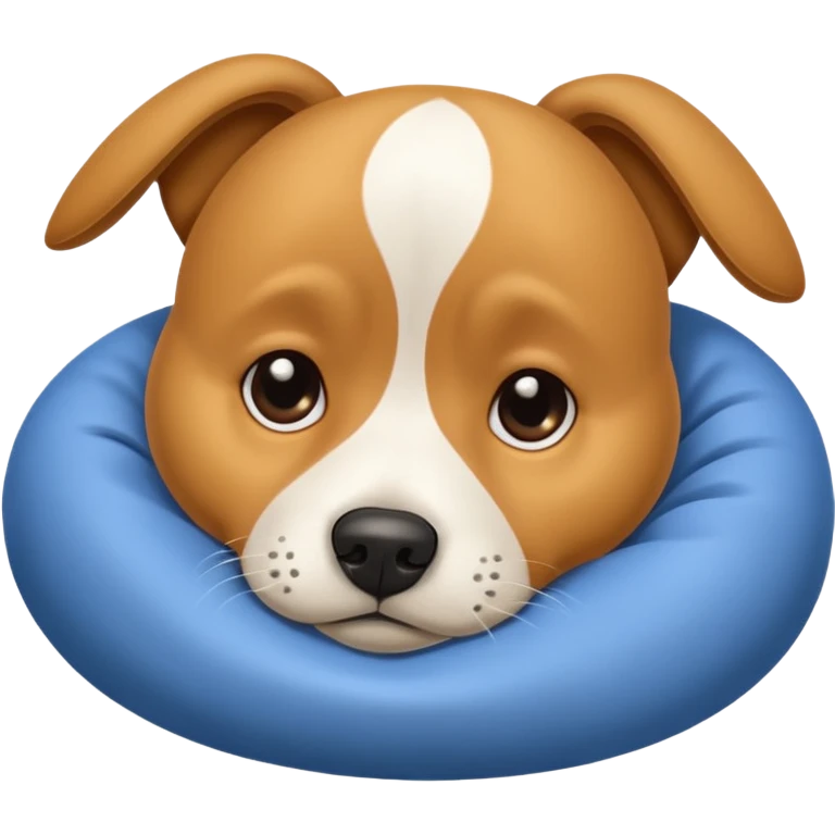 A sick dog emoji