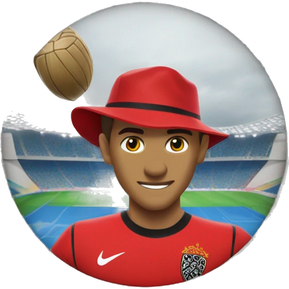 The Flamengo crest with the Maracanã in the background. emoji