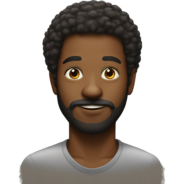 afro and facial hair portrait emoji
