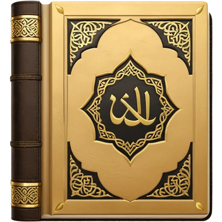 Quran closed book and Quran written in it emoji