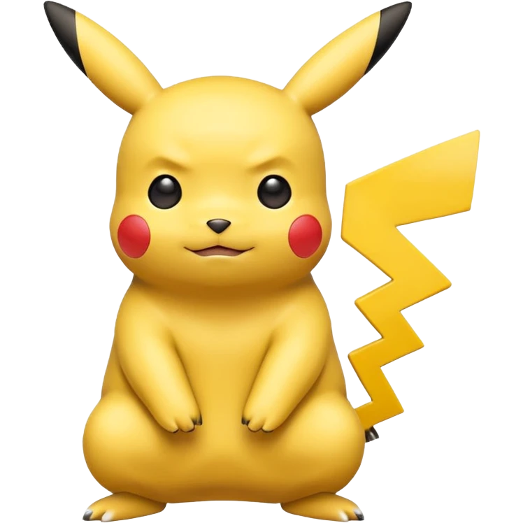 pokemon pikachu sitting emoji