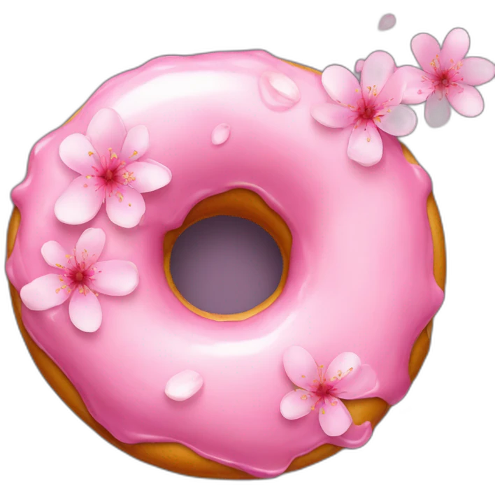 cherryblossom choco donut pink emoji