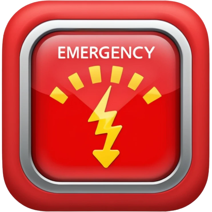 emergency alert notification emoji