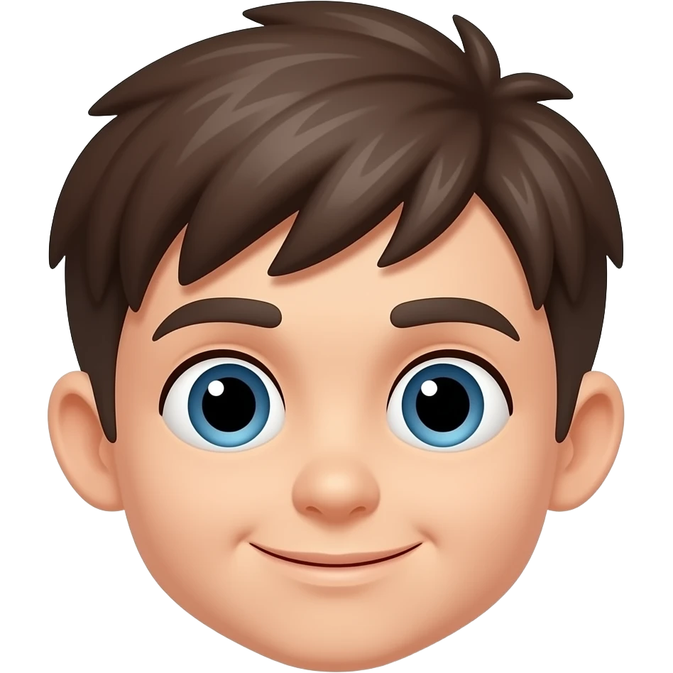 Hair cutting logo boys age 17 emoji