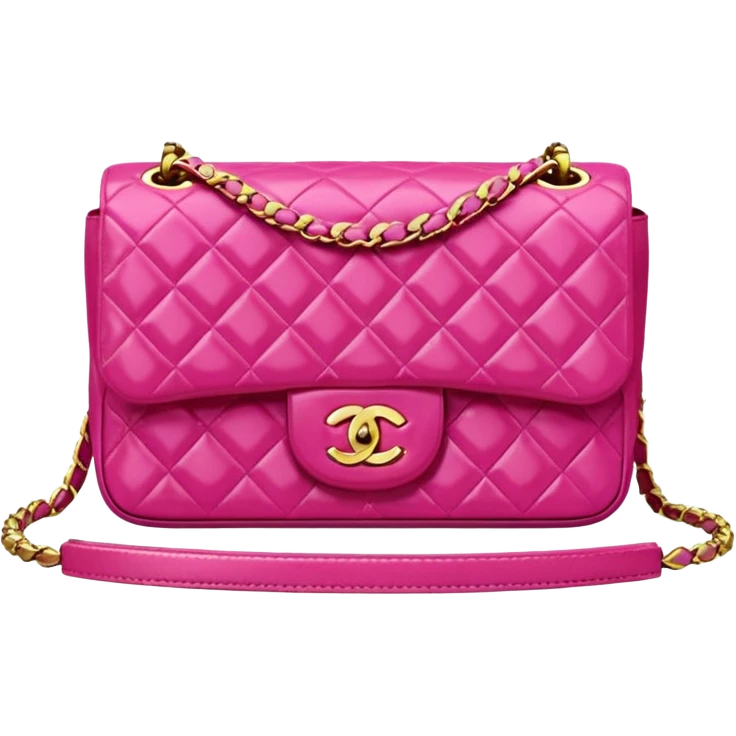 pink chanel mini 25 emoji