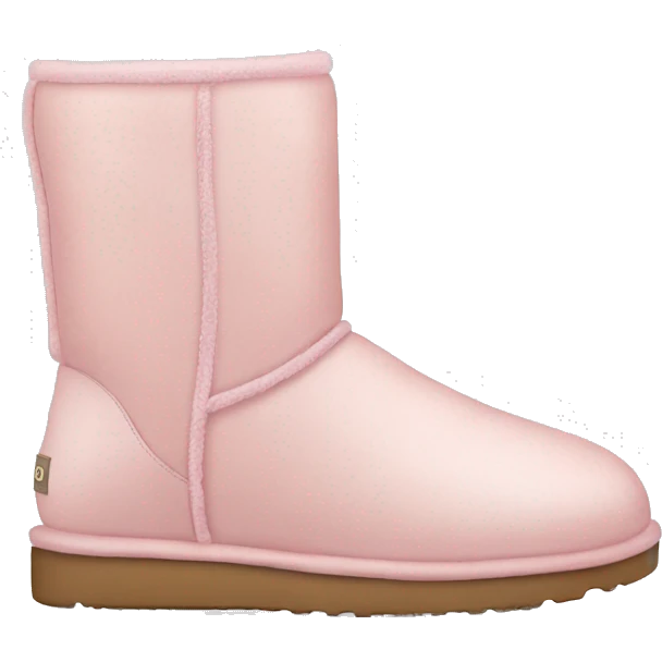 Pastel pink Ugg boots  emoji