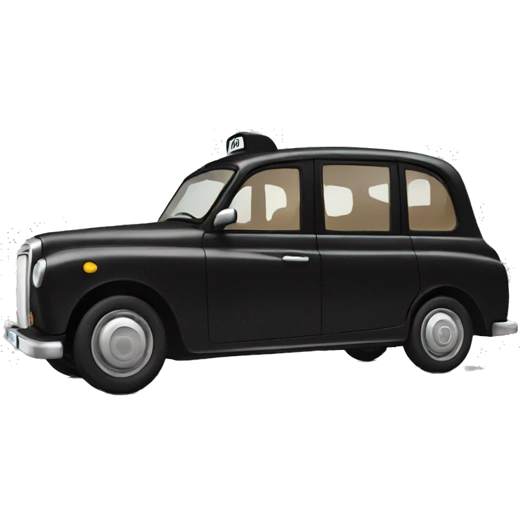 black London taxi emoji