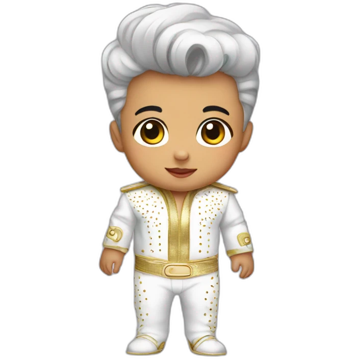 a baby in elvis costume emoji