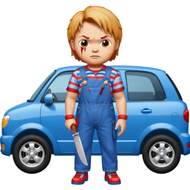 Chuky si carros y cuchillo emoji