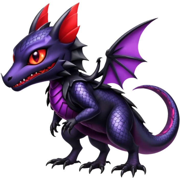 Shiny Epic Badass Edgy Dark Gothic Noibat-Salandit-Litten-Hybrid emoji