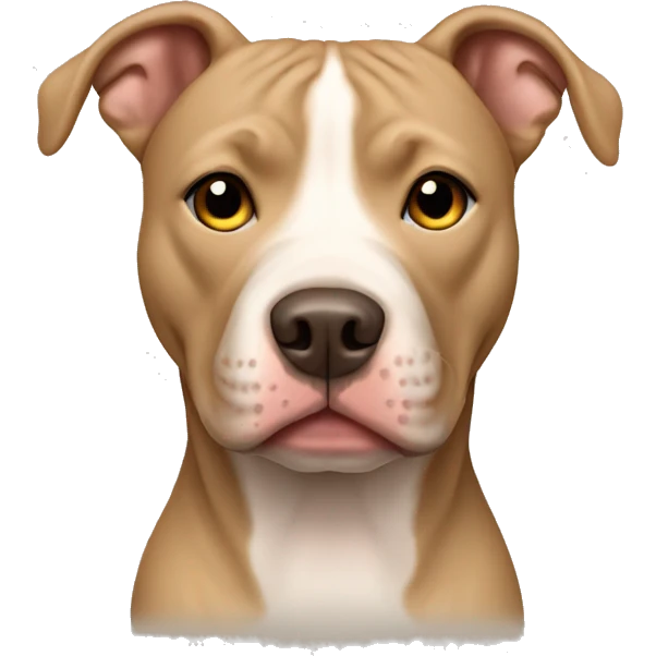 Beige pit bull  emoji