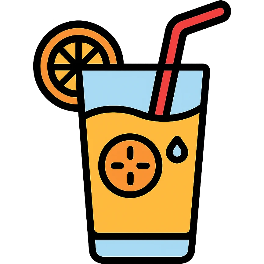 color outline icon of a drink emoji