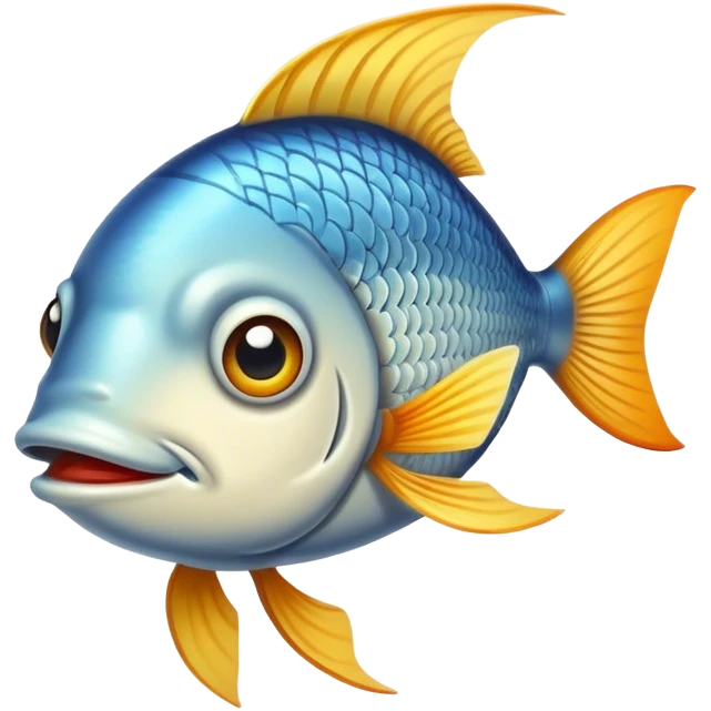 Realistic Fish with human head emoji