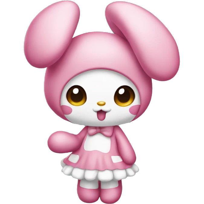 My melody blowing a kiss emoji