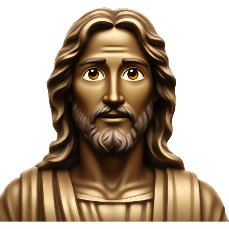 bronze jesus statue emoji