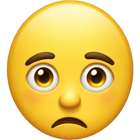 Normal emoyi yellow circle dot with 👀this kind of side eye on the right side of head that are judjing and annoyed bit angry  By you lips pouting like an emoyi  emoji