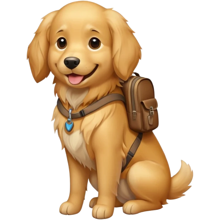 dog with backpack emoji