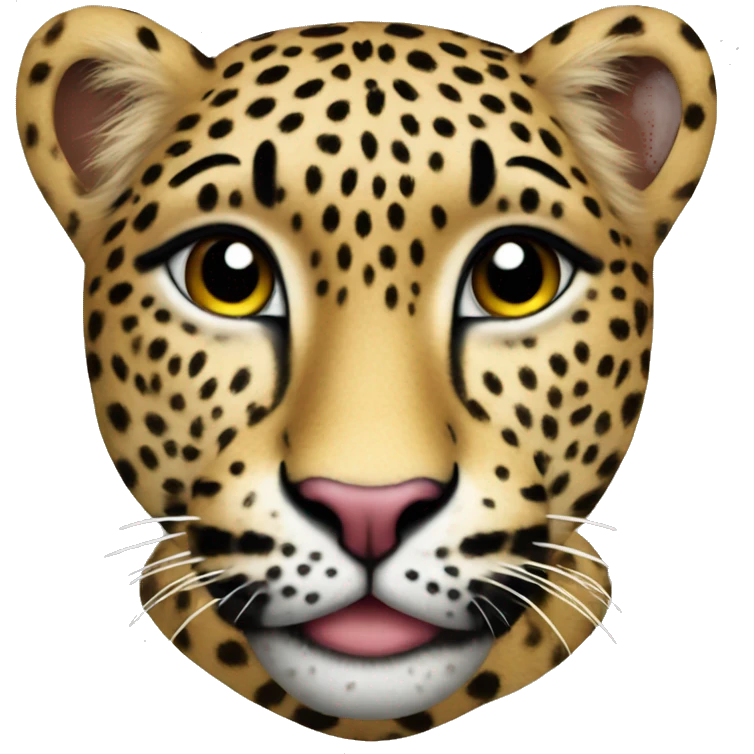 heart leopard emoji