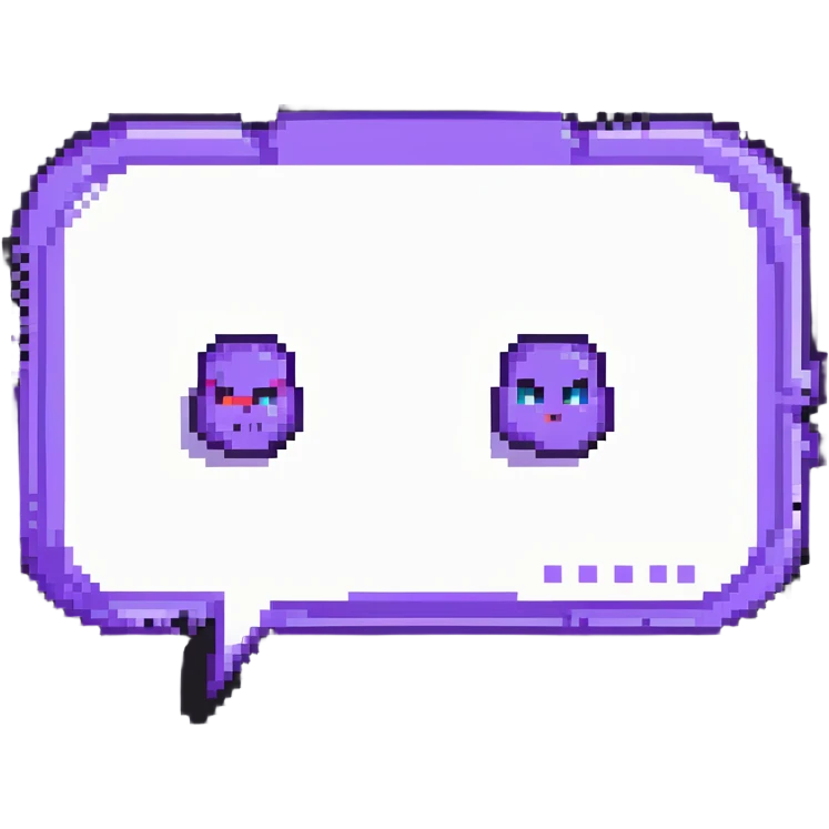 Twitch logo purple with white speech bubble emoji
