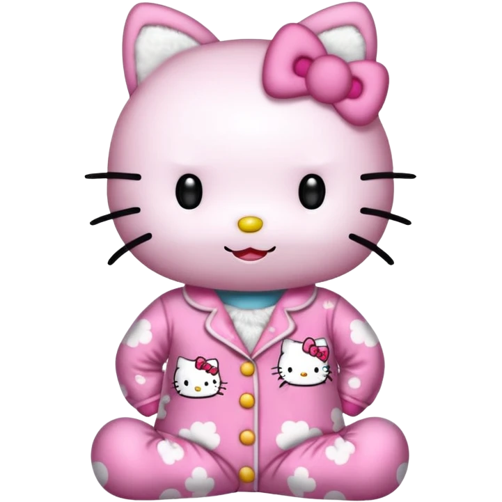 Hello Kitty en pyjama hello kitty  emoji