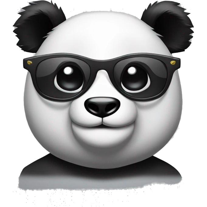 Panda con gafas  emoji