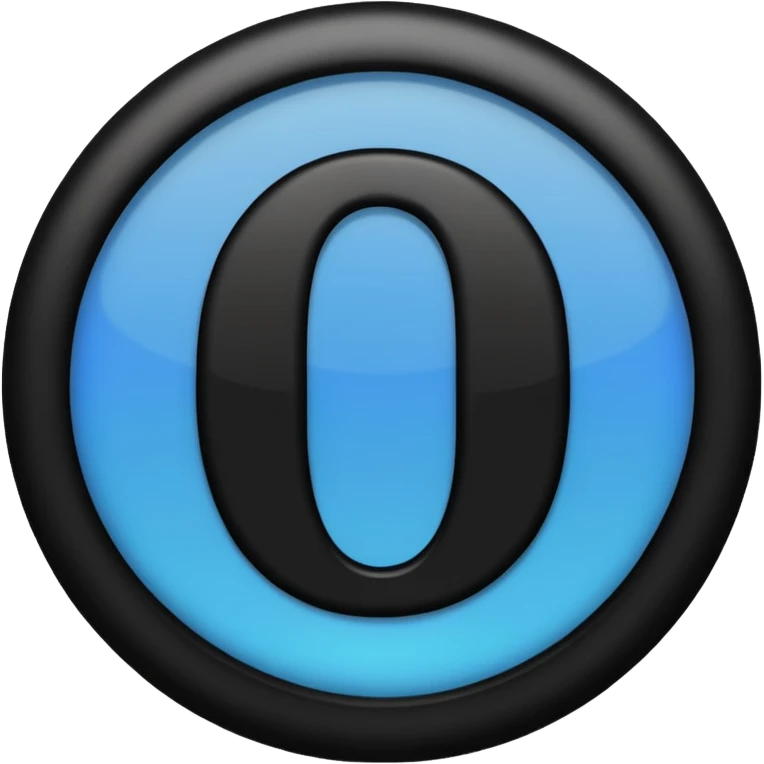 a letra “T” e a letra “O” juntas. Uma em cima da outra emoji