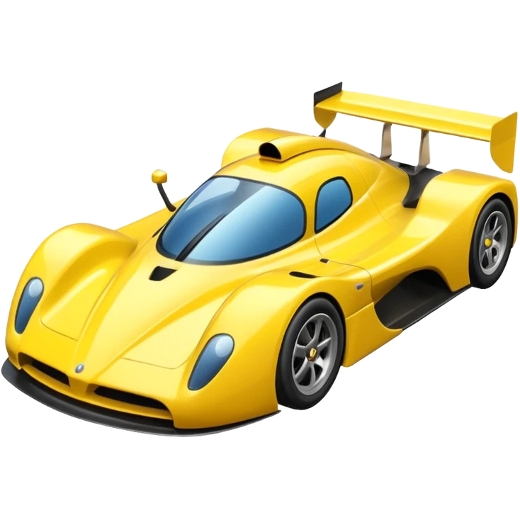 yellow racing car  emoji