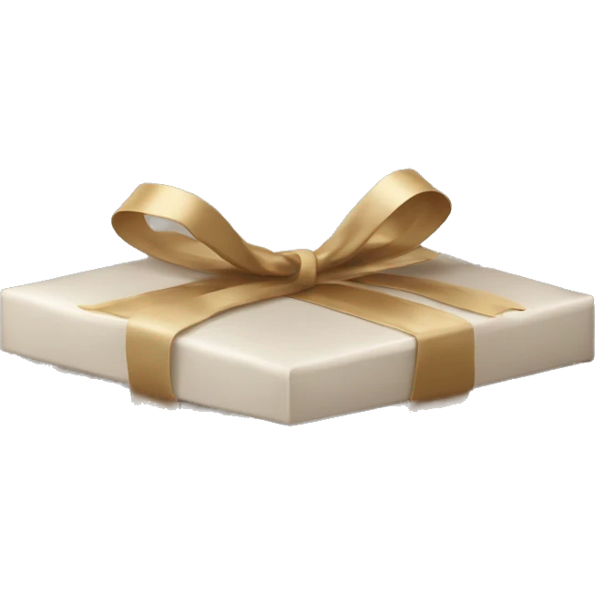 Empty gift box with separate cover emoji