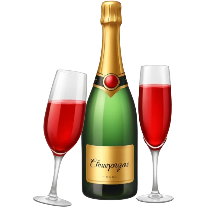 botle champgne RED emoji