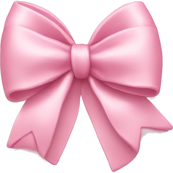 light pink bow on light pink bow emoji
