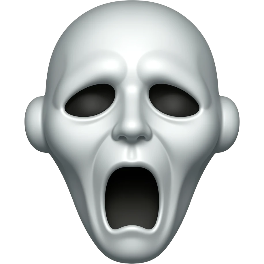 The Scream paint emoji