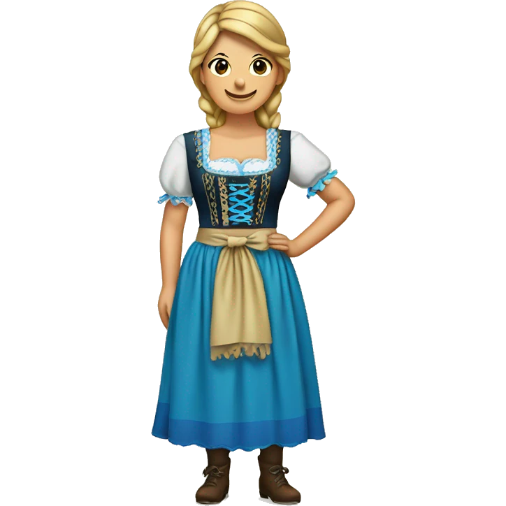 Blue Dirndl emoji