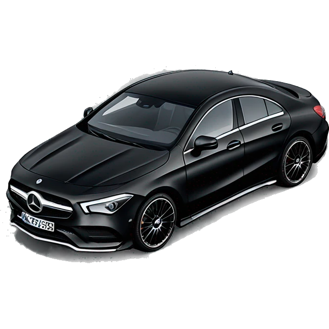 Mercedes benz CLA 2024 black emoji