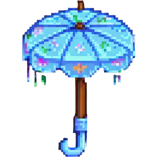umbrella, pixel art style emoji