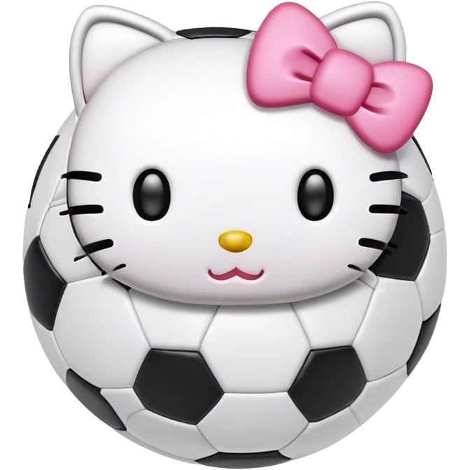 Soccer Ball Hello Kitty  emoji