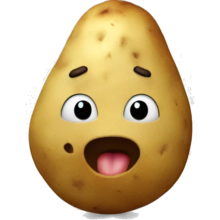 potato singing emoji