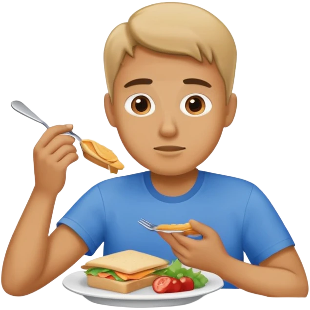The rock eating lunches emoji