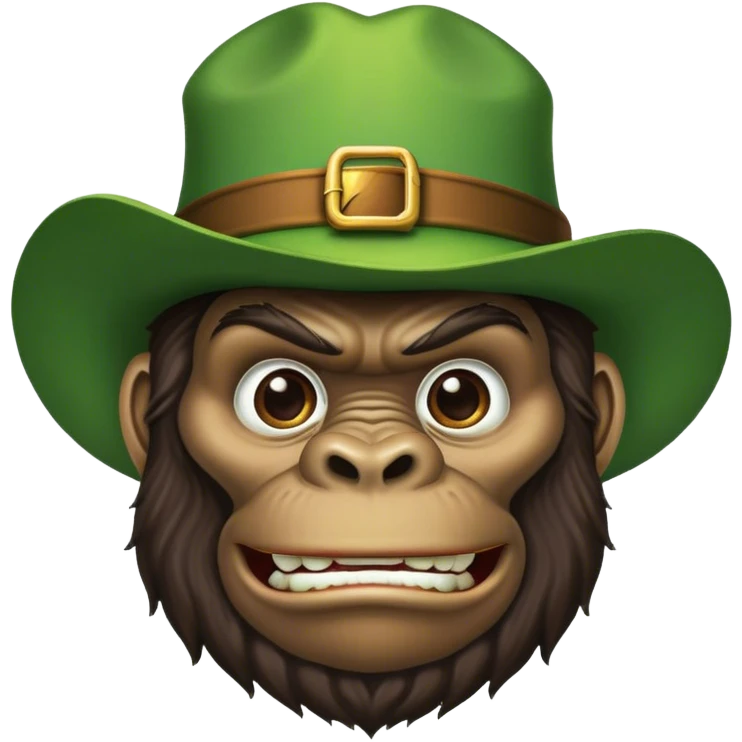 king kong lephechaun hat emoji