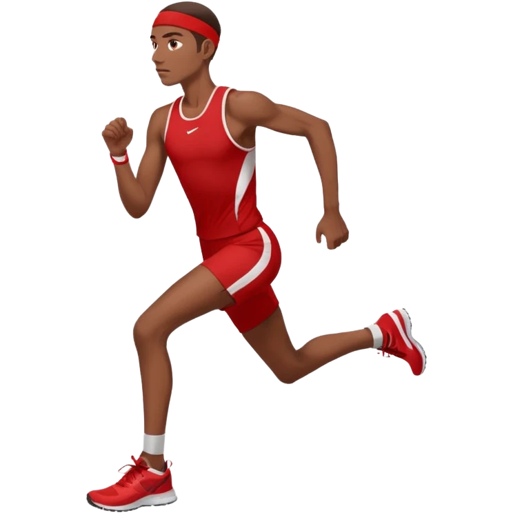 make a tall runner in red emoji