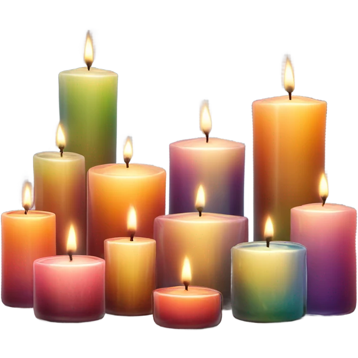 Glass candles  emoji