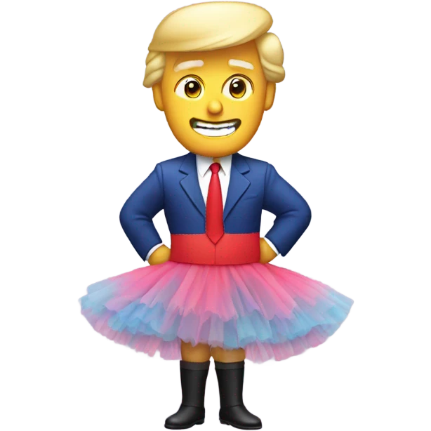 trump in tutu emoji