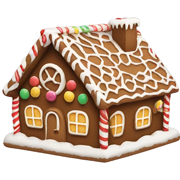 gingerbread house emoji