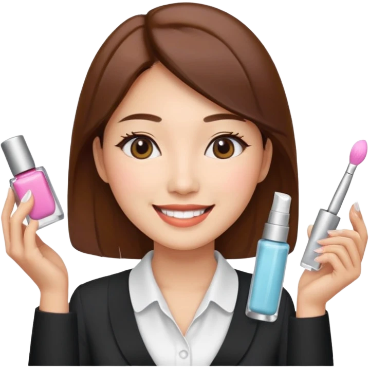 a korean marketing expert women in cosmetics industry emoji