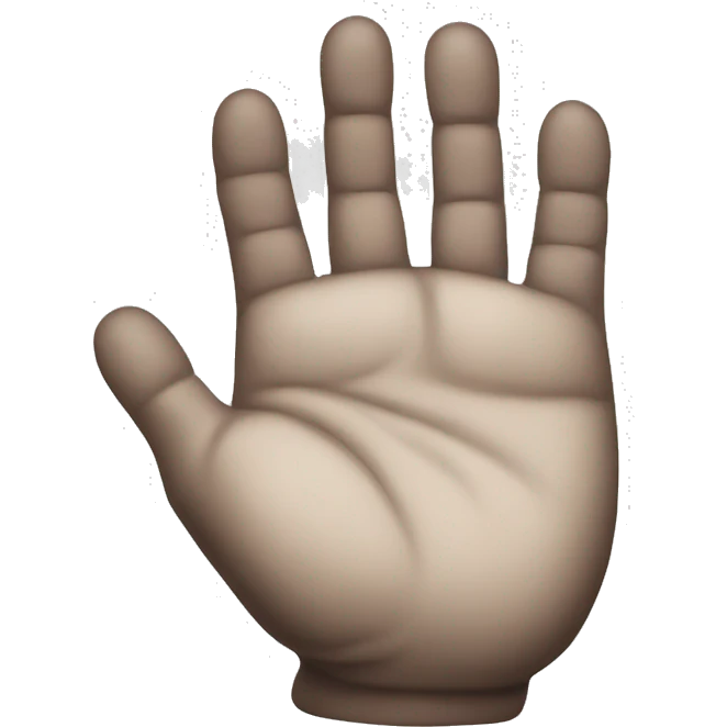 Hand cupped emoji