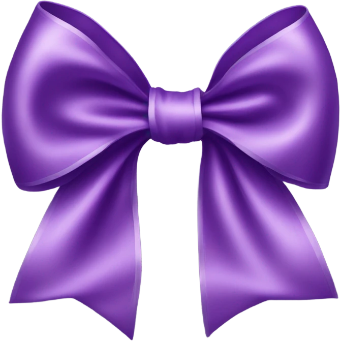 Purple bow emoji